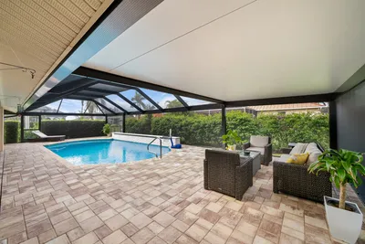 Backyard with living room