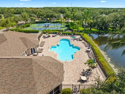 Part of the full club in drone shot